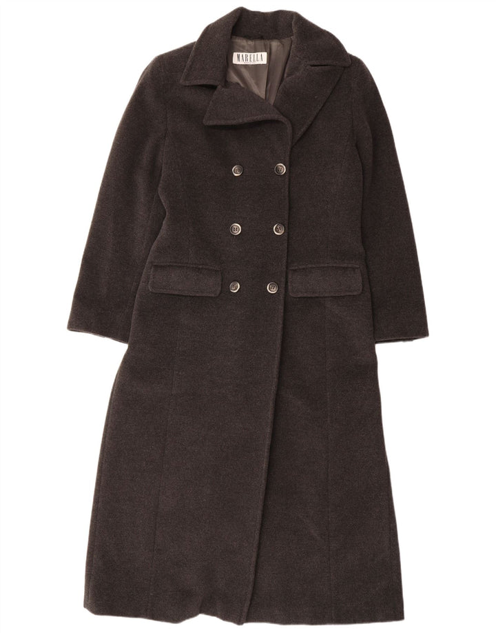 Palton dublu pentru femei MARELLA UK 14 mare, gri, lână virgină