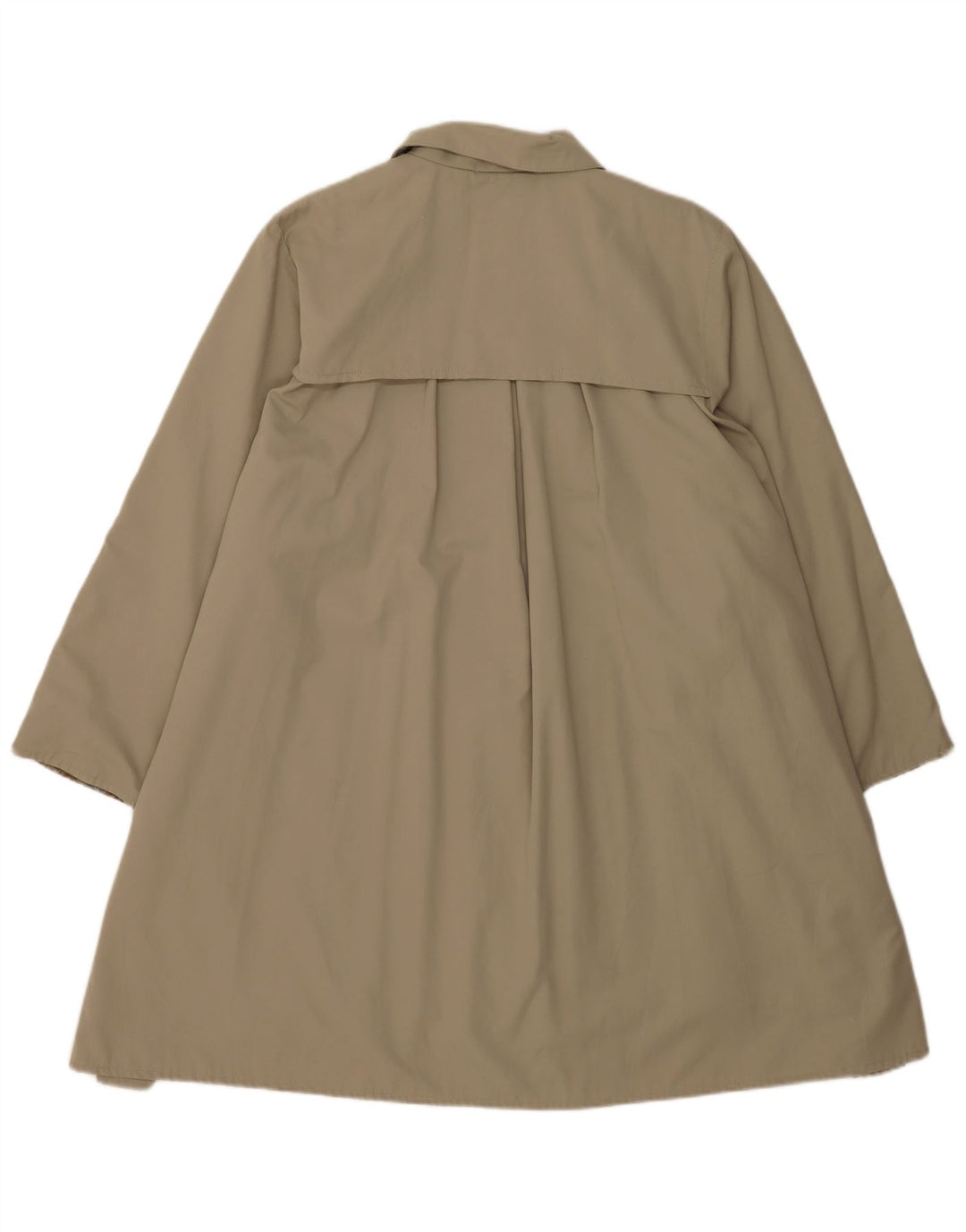 Trenci supradimensionat pentru femei vintage UK 10 mic, bej, bumbac