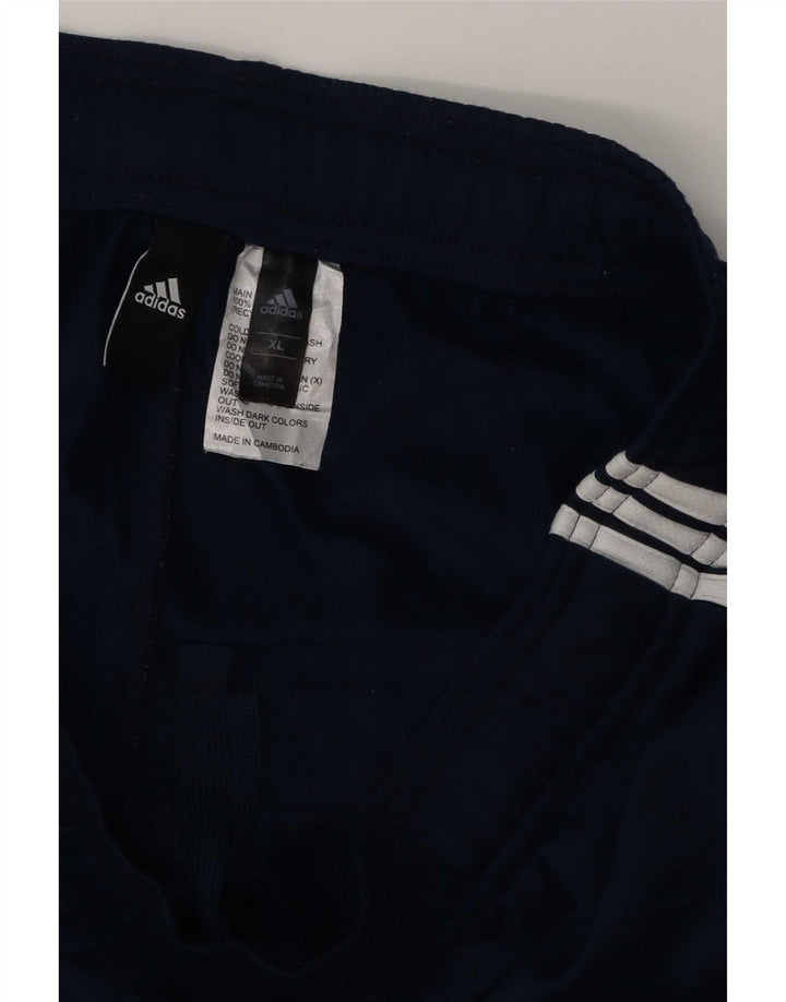 Pantaloni de trening pentru bărbați Adidas XL, poliester bleumarin
