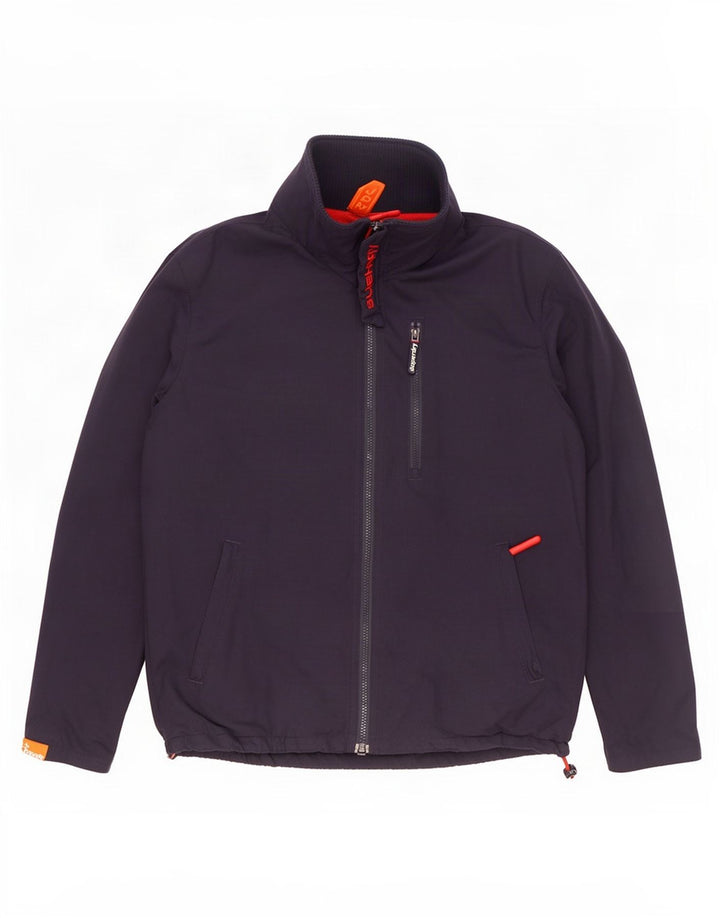 Jachetă de ploaie Superdry pentru bărbați The Windhiker UK 40, mare, albastru, nailon