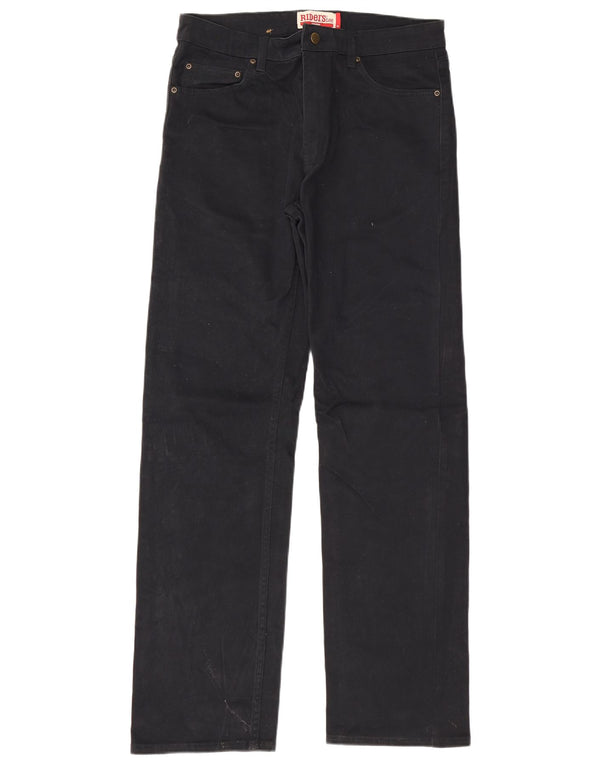 Blugi drepti pentru bărbați Lee Riders W34 L32 Bumbac bleumarin