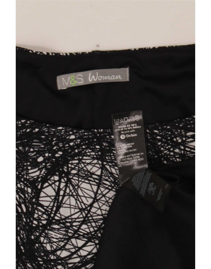 Rochie teacă pentru femei Marks & Spencer, cu model abstract, UK 20 2XL Negru