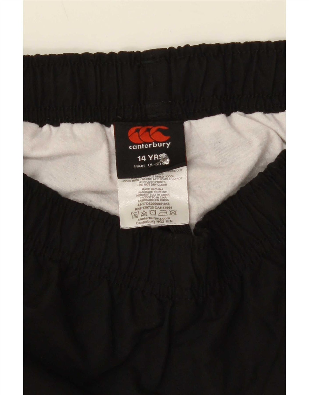 Pantaloni de trening grafic Canterbury pentru băieți 13-14 ani poliester negru