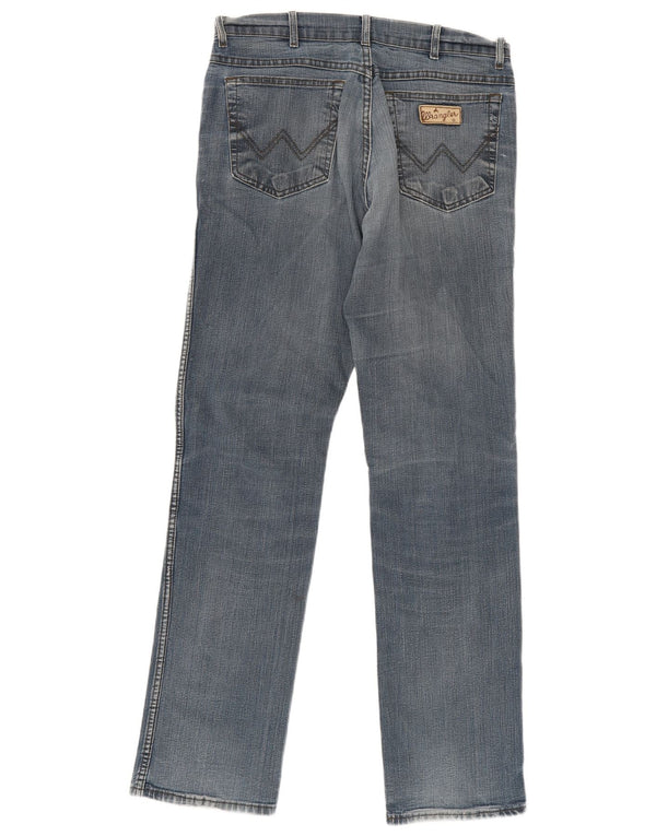 Blugi drepte stretch pentru bărbați Wrangler Texas W34 L36 Bumbac albastru