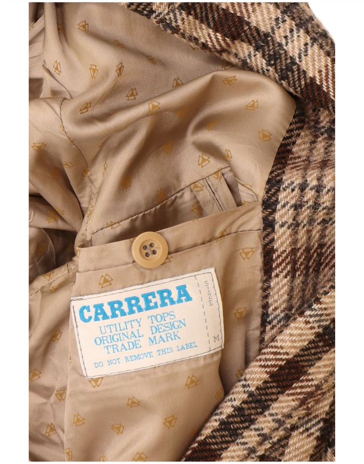 Jachetă pentru bărbați Carrera cu 2 nasturi, UK 38, maro mediu, carouri