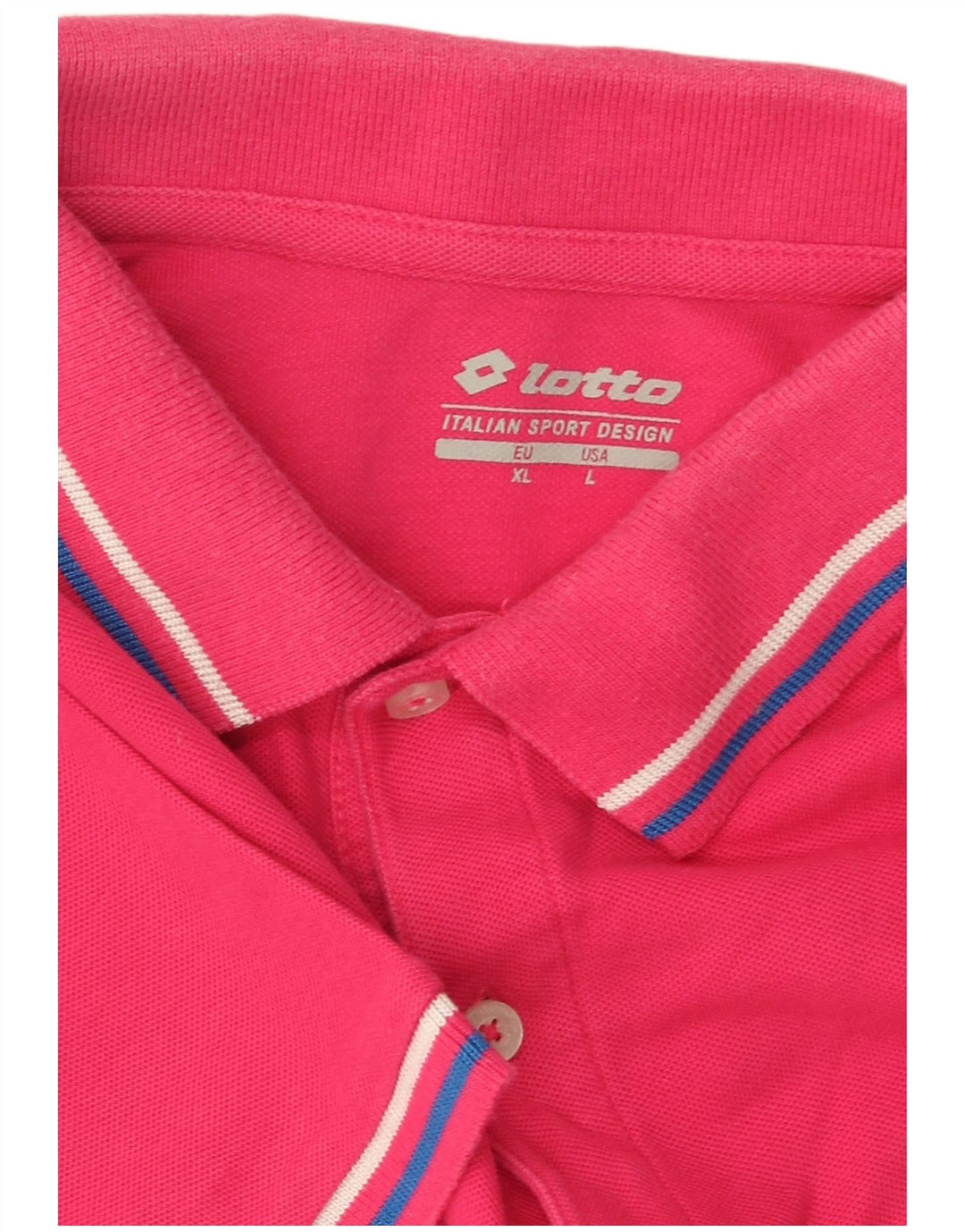 Tricou polo pentru bărbați LOTTO, bumbac roz mare
