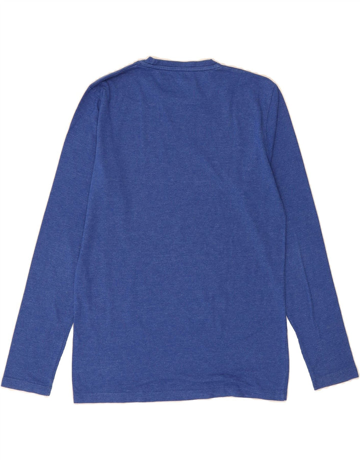 JACK & JONES Mens Graphic Top Long Sleeve Small Blue Vintage Jack & Jones and Second-Hand Jack & Jones from Messina Hembry 