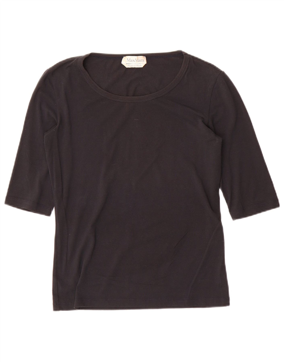 Max Mara Top pentru femei cu mâneci 3/4 UK 8 Small Black