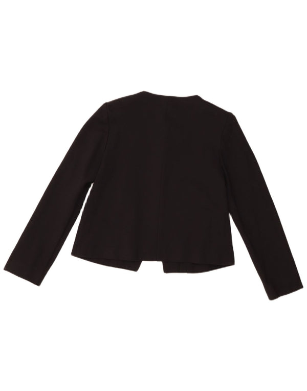 Jachetă pentru femei Whistles Crop 3 Button Blazer UK 10 Small Black Viscose