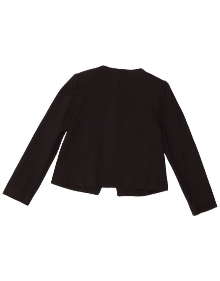 Jachetă pentru femei Whistles Crop 3 Button Blazer UK 10 Small Black Viscose