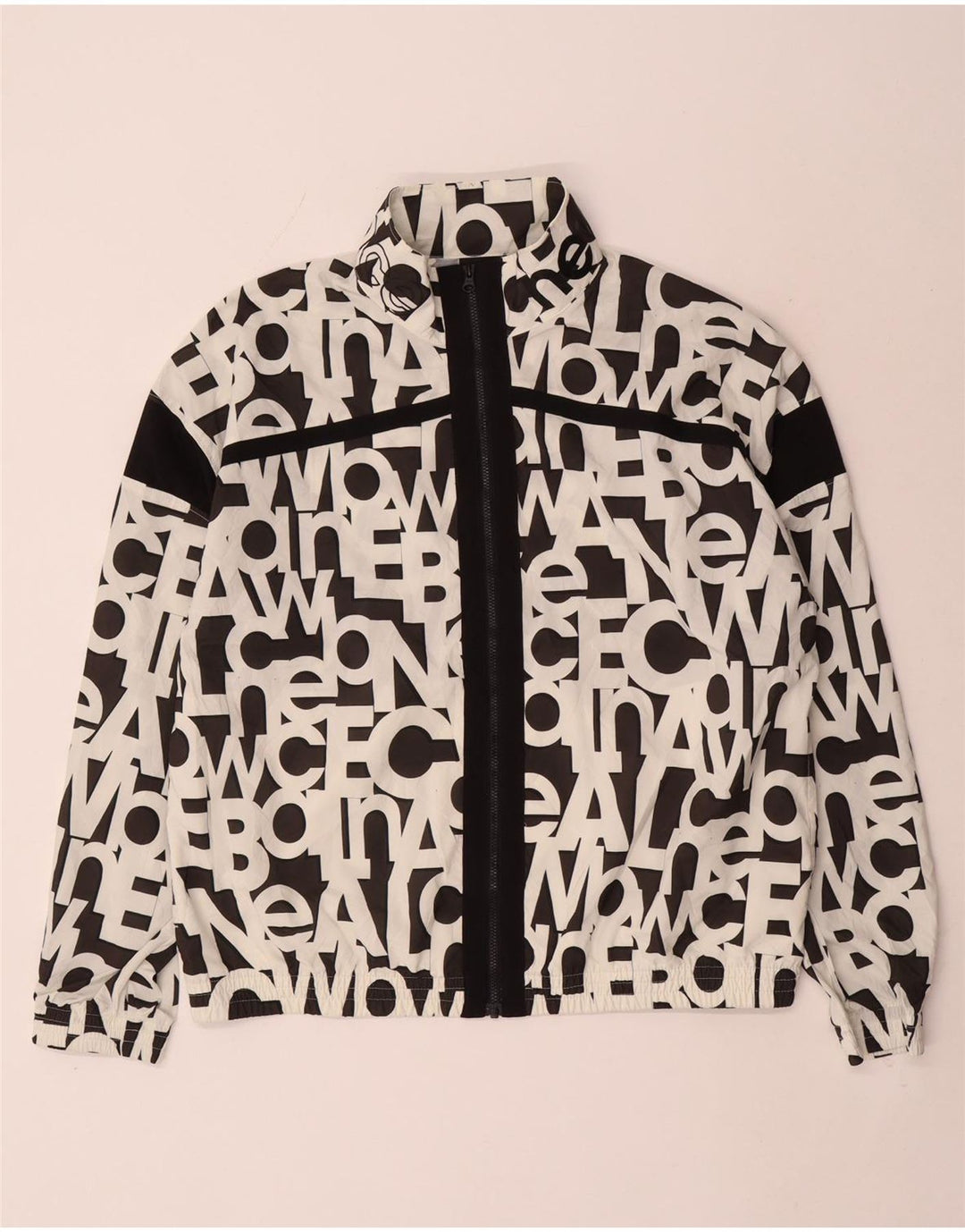Jachetă bomber supradimensionată pentru femei New Balance UK 10 Small White