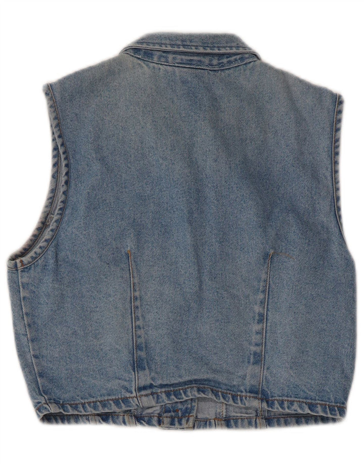 Gilet Fete VINTAGE Denim 9-10 Ani Bumbac Albastru