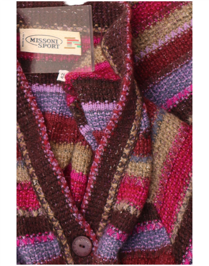 Missoni Sport Pulover Cardigan Femei IT 42 Mediu Multicolore Dungi