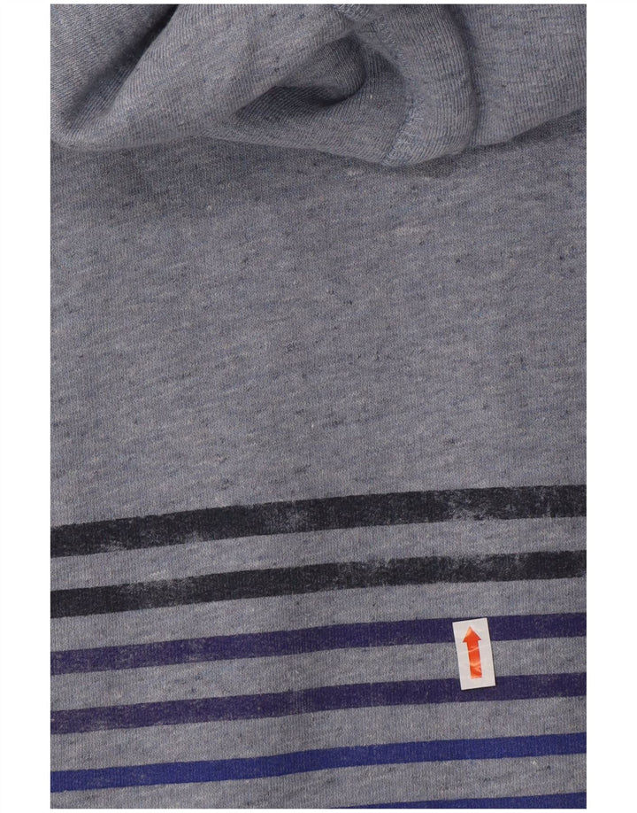 Pulover cu glugă cu grafică pentru bărbați SUPERDRY, bumbac albastru 2XL