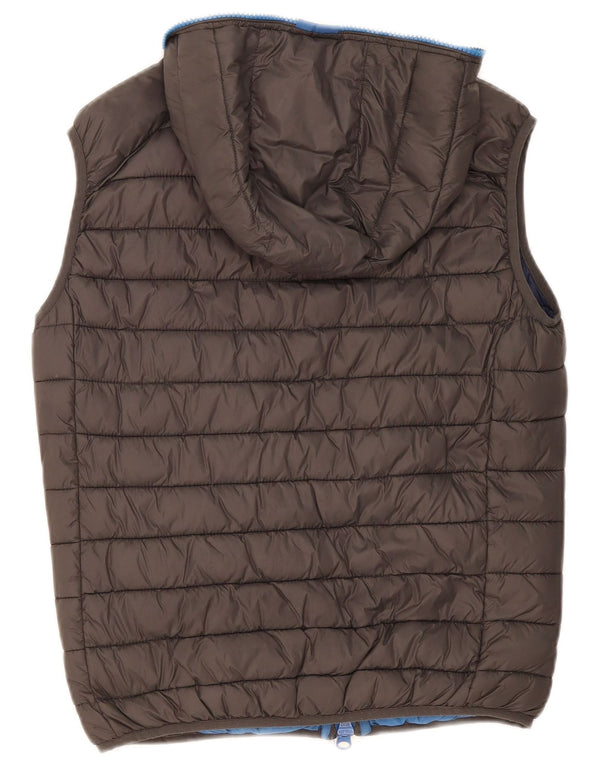 Gilet căptușit cu glugă pentru bărbați Invicta UK 38 Medium Gri Poliamidă