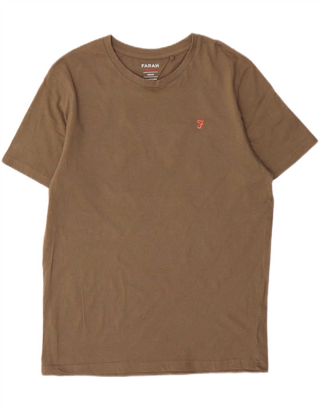Tricou Farah Bărbați Top Mediu Kaki Bumbac