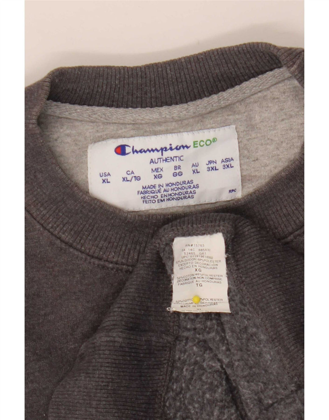 Pulover pentru bărbați Champion Pulover XL bumbac gri