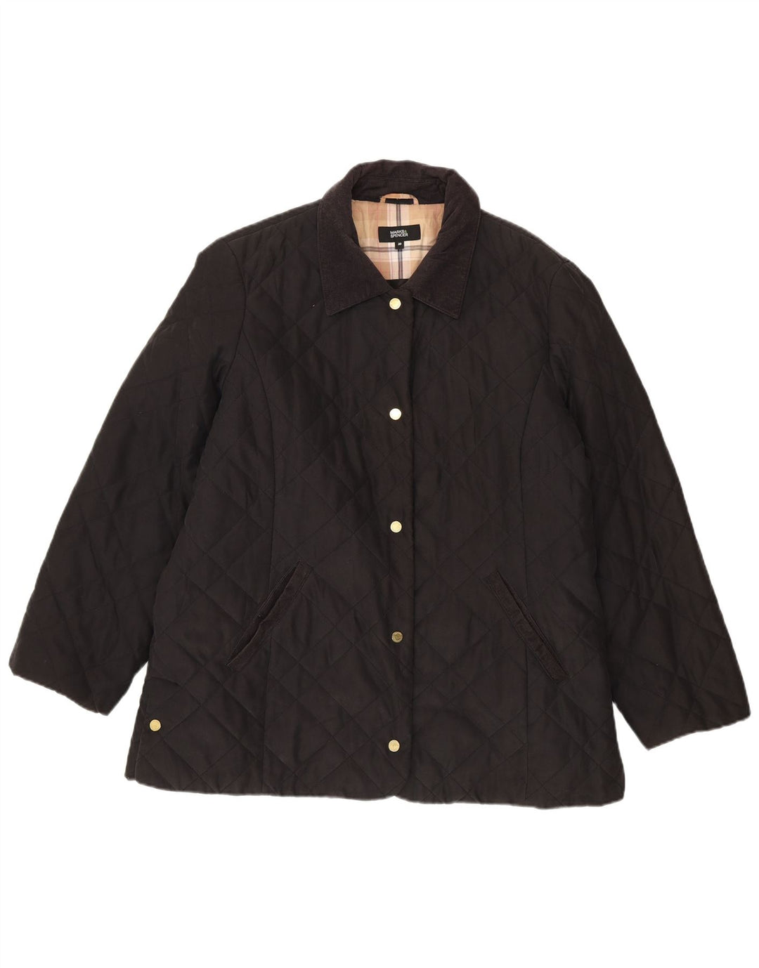 Jachetă matlasată pentru femei Marks & Spencer UK 20 2XL Poliester negru