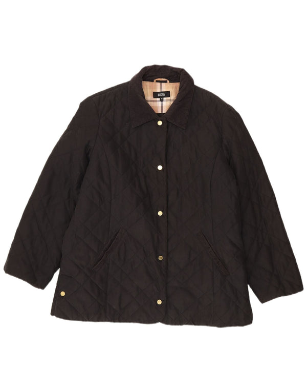 Jachetă matlasată pentru femei Marks & Spencer UK 20 2XL Poliester negru