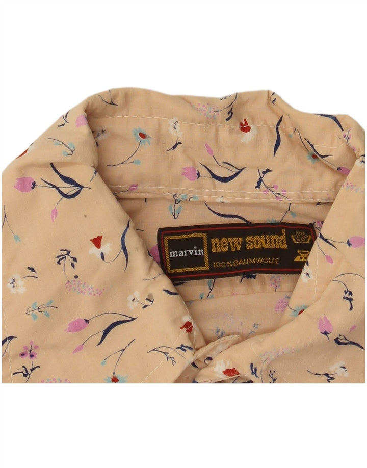 Cămașă Marvin pentru bărbați, bumbac floral, bej mediu