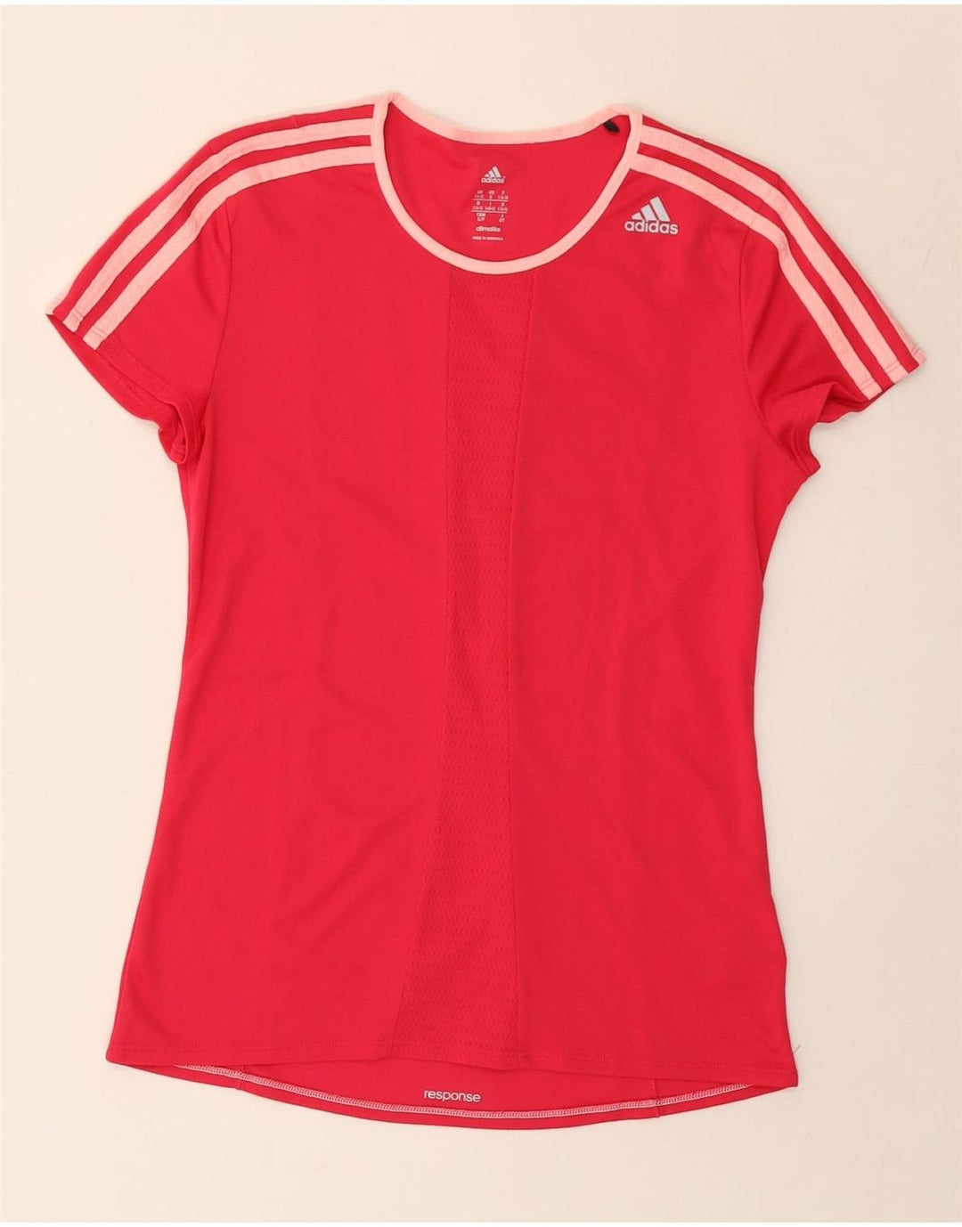 Tricou Adidas Climalite pentru femei Top UK 8/10 Small Pink Poliester