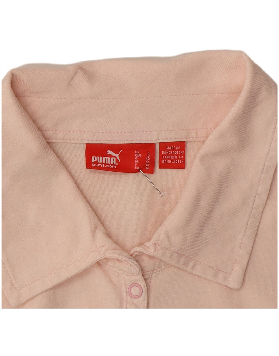 Tricou polo cu mânecă lungă Puma pentru femei UK 14 Roz mediu