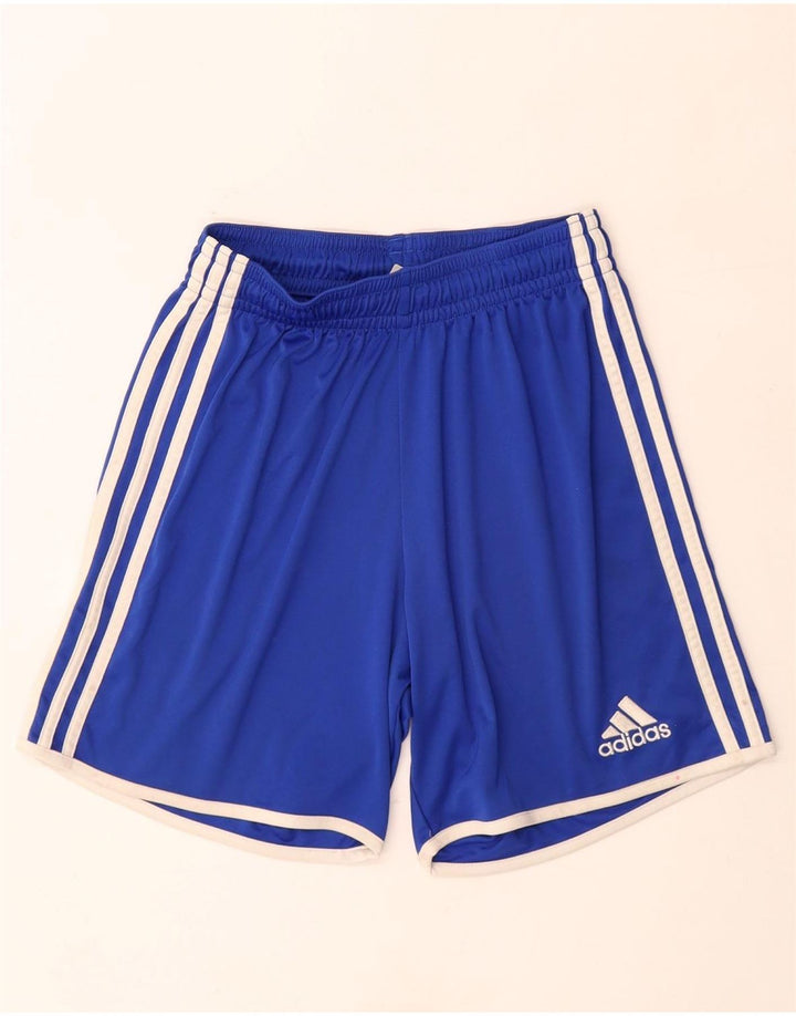 Pantaloni scurți sport Climalite ADIDAS pentru băieți 9-10 ani poliester albastru mic