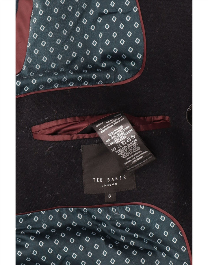 Palton pentru bărbați Ted Baker Mărimea 6 2XL Lână neagră