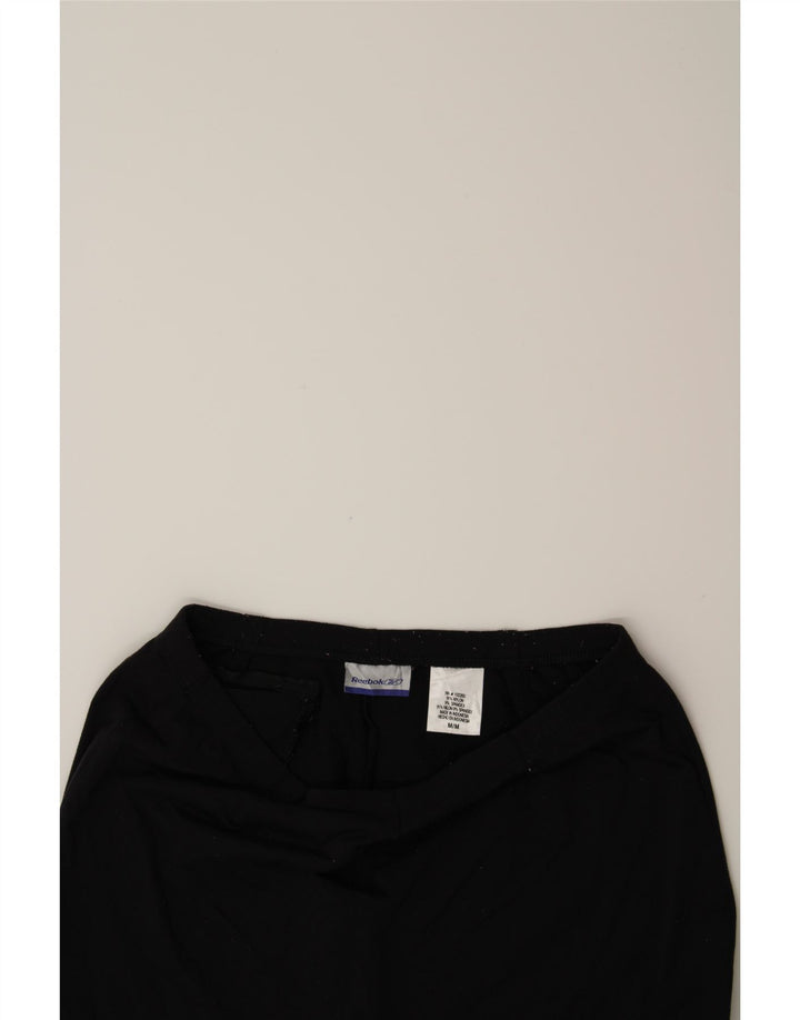 REEBOK Womens Tracksuit Trousers UK 12 Medium  Black Nylon Vintage Reebok and Second-Hand Reebok from Messina Hembry 