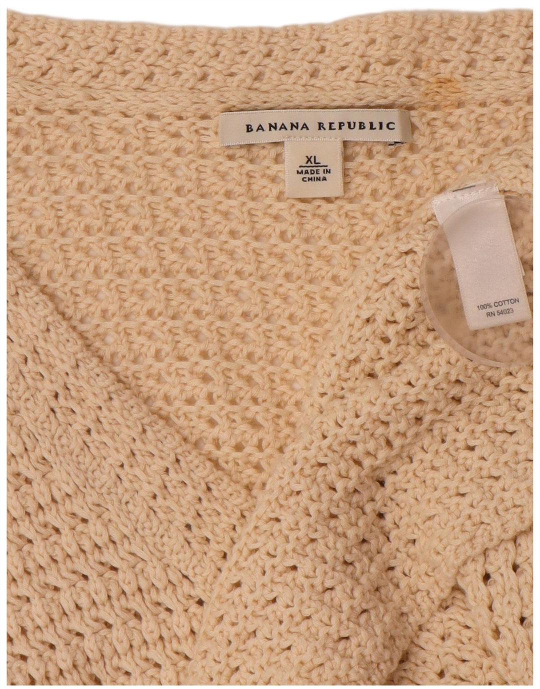 BANANA REPUBLIC Pulover cardigan pentru femei UK 18 XL bumbac bej