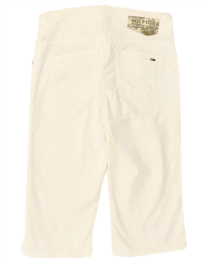 Bermudă Tommy Hilfiger pentru femei, denim, W26, bumbac alb mic