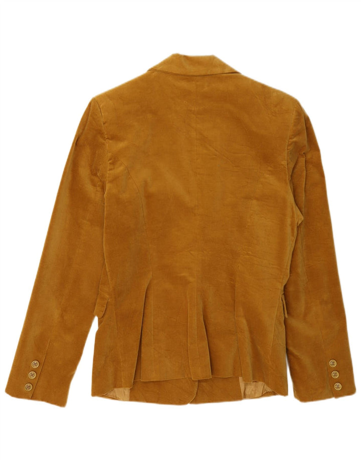 Cristina Gavioli Jachetă Blazer Femei 2 Nasturi IT 46 Spandex Maro Mare