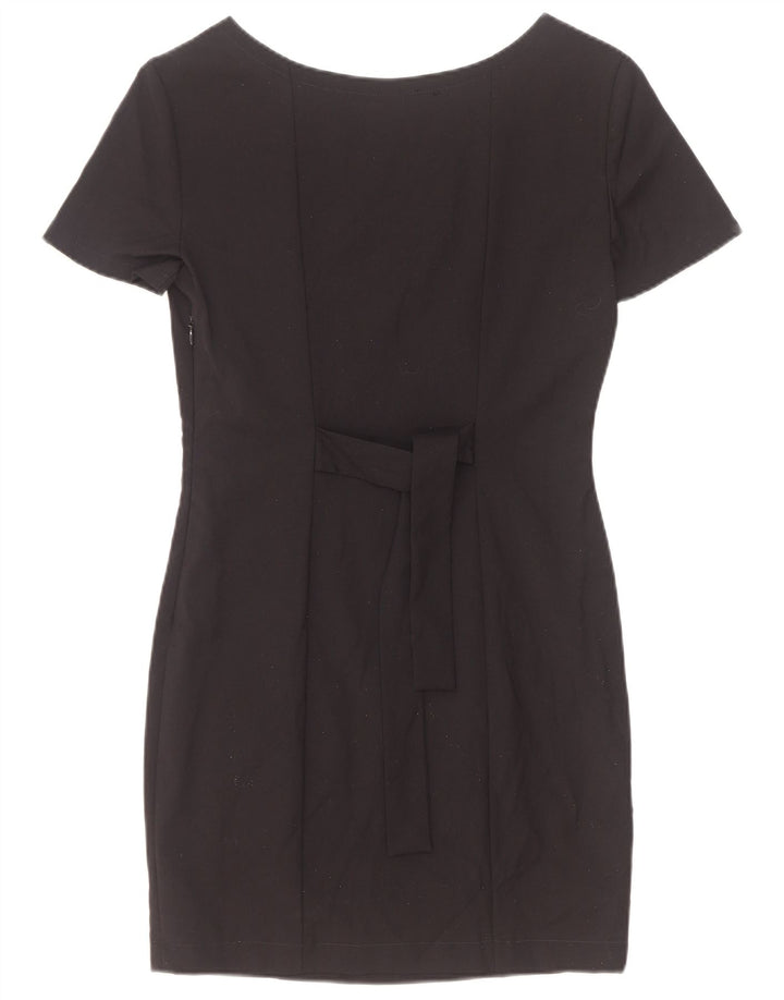 Rochie Teacă De Damă Stefanel IT 42 Medium Negru Lână Nouă