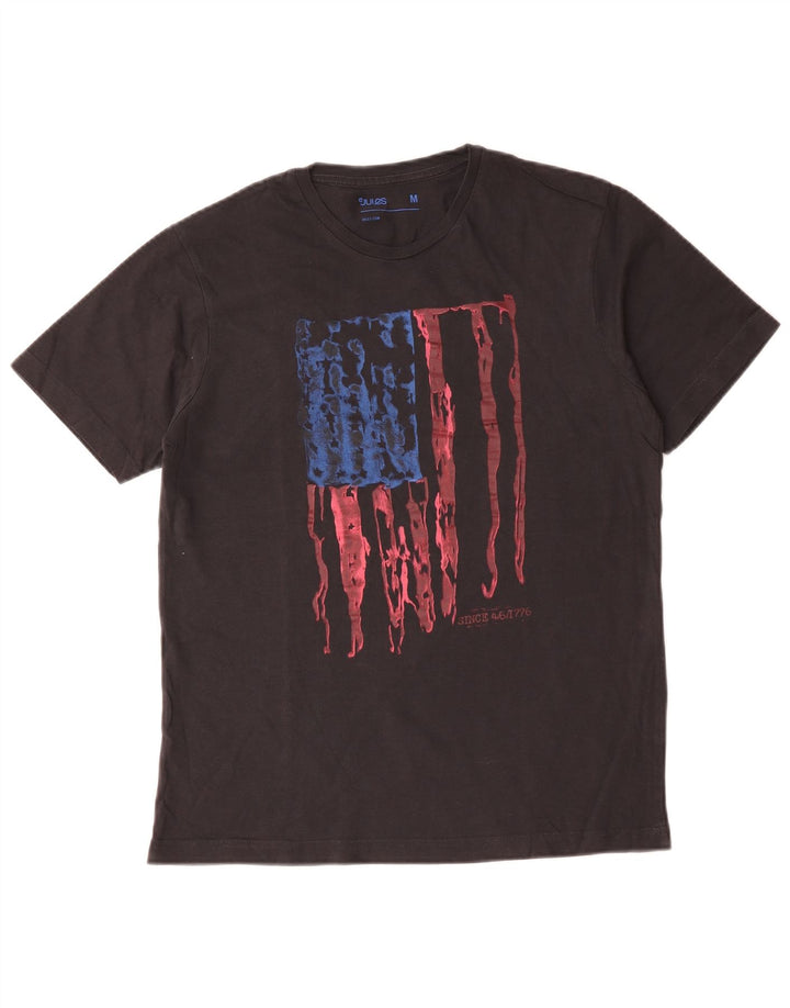 Tricou grafic Jules pentru bărbați Top din bumbac gri mediu