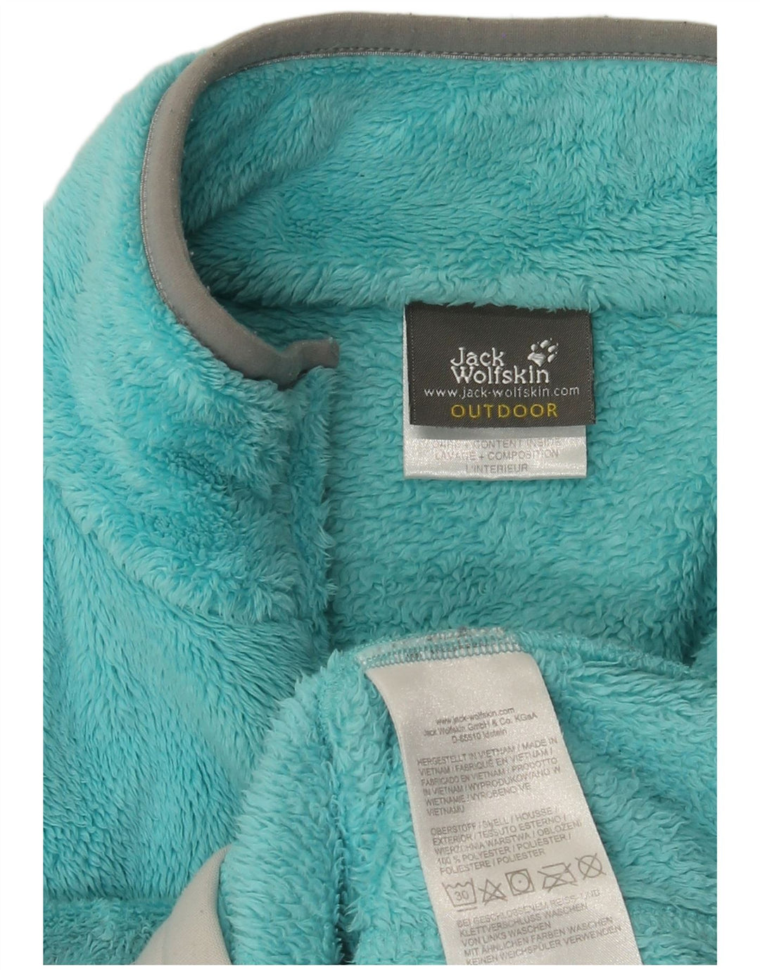 Jack Wolfskin Jachetă polară pentru femei UK 14 Poliester albastru mediu