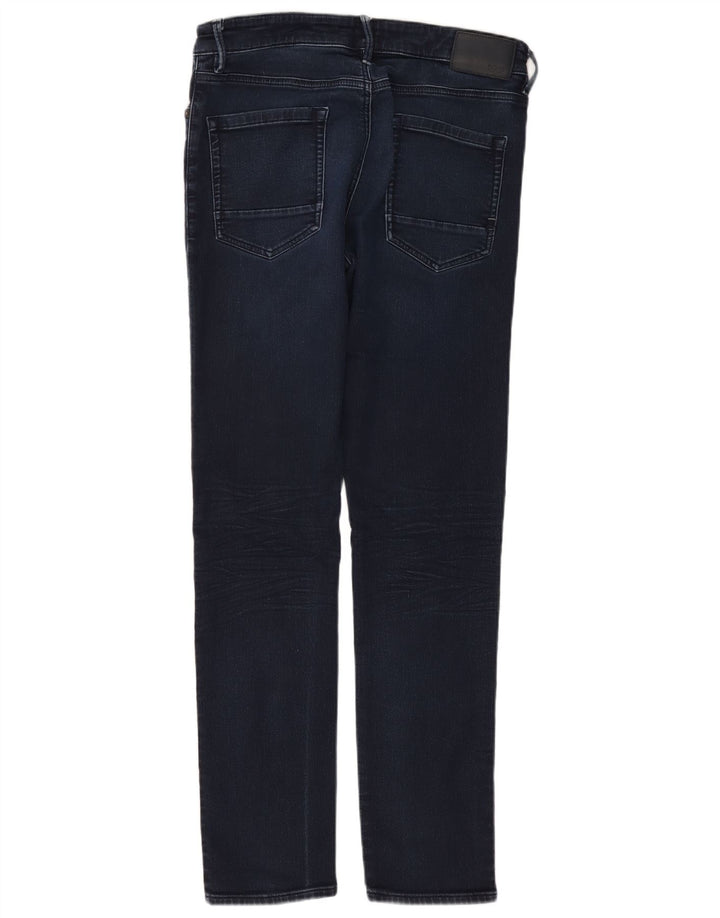 Blugi skinny pentru bărbați HUGO BOSS Charleston W36 L34 bumbac bleumarin