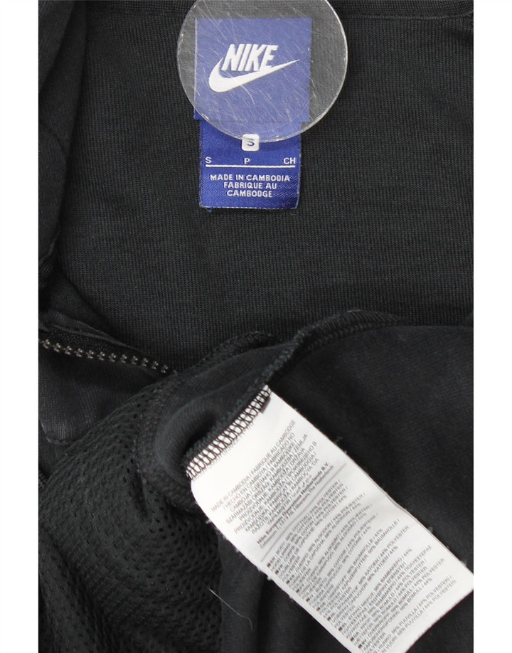 Pulover Nike pentru bărbați, cu fermoar, bumbac, negru