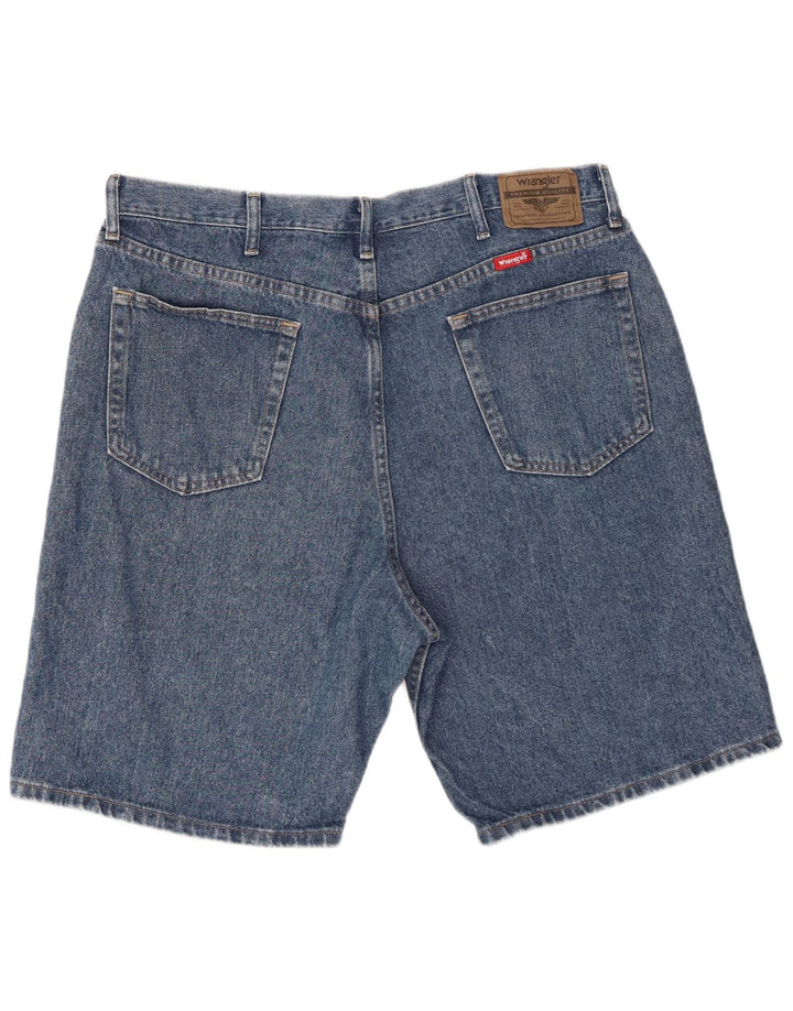 Pantaloni scurți din blugi pentru bărbați Wrangler W38 XL, bumbac albastru