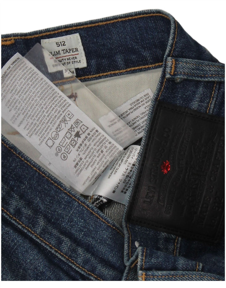 Blugi conici 512 Slim pentru bărbați LEVI'S L31 L34 Bumbac albastru