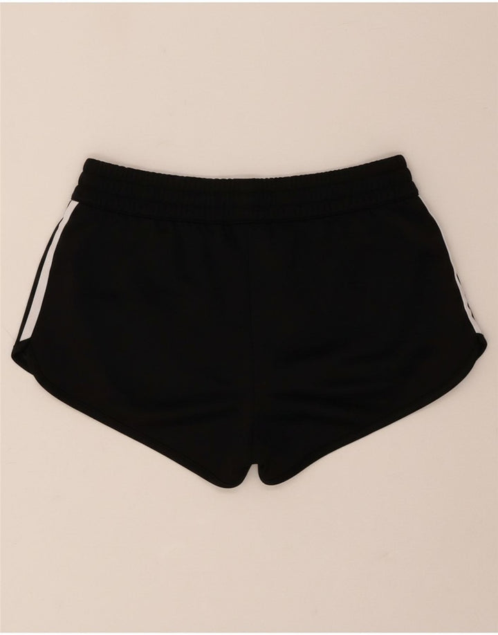 ADIDAS Womens Sport Shorts UK 14 Medium Black Polyester