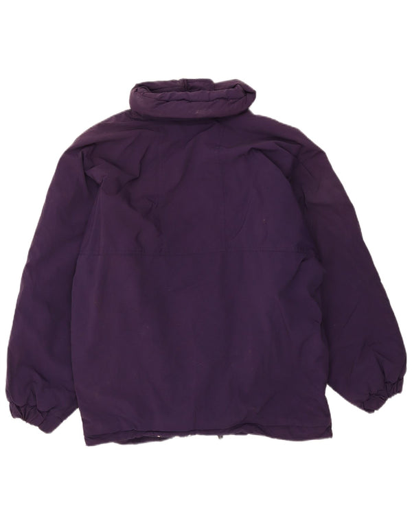 Belfe Womens Oversized Padded Coat UK 12 Medium Purple Nylon