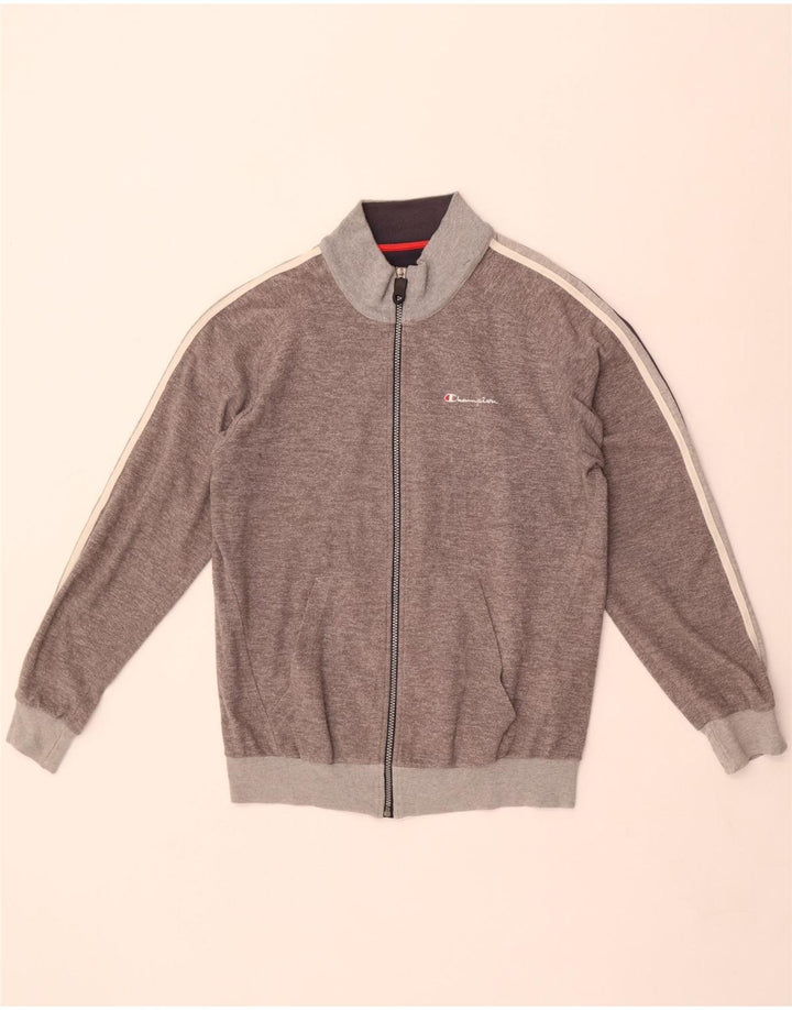 Jachetă de trening pentru bărbați Champion, din poliester gri mediu