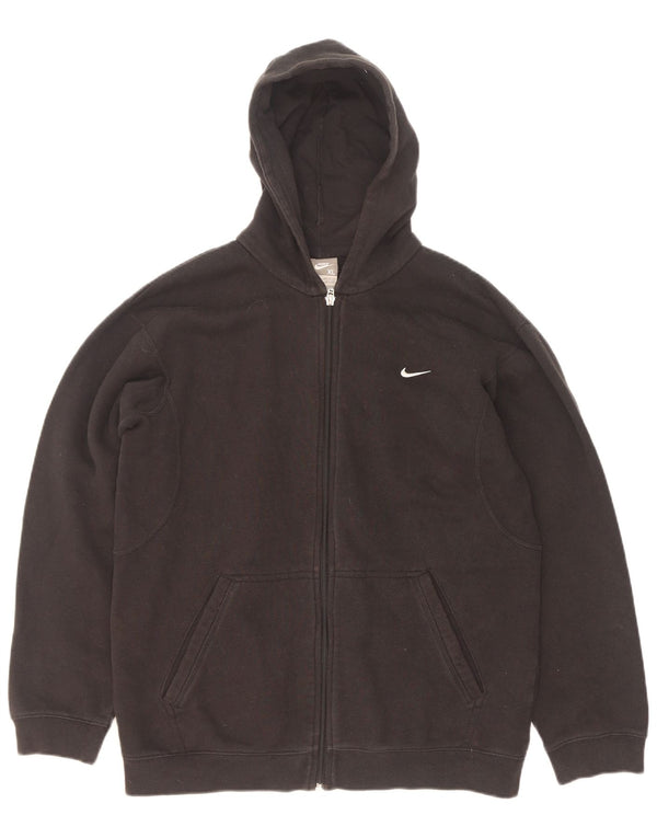Pulover Nike pentru băieți, cu fermoar, 13-14 ani, XL, bumbac negru