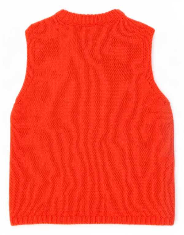 Zara femei Crop Vest Tank Top UK 8 Small Red Bumbac