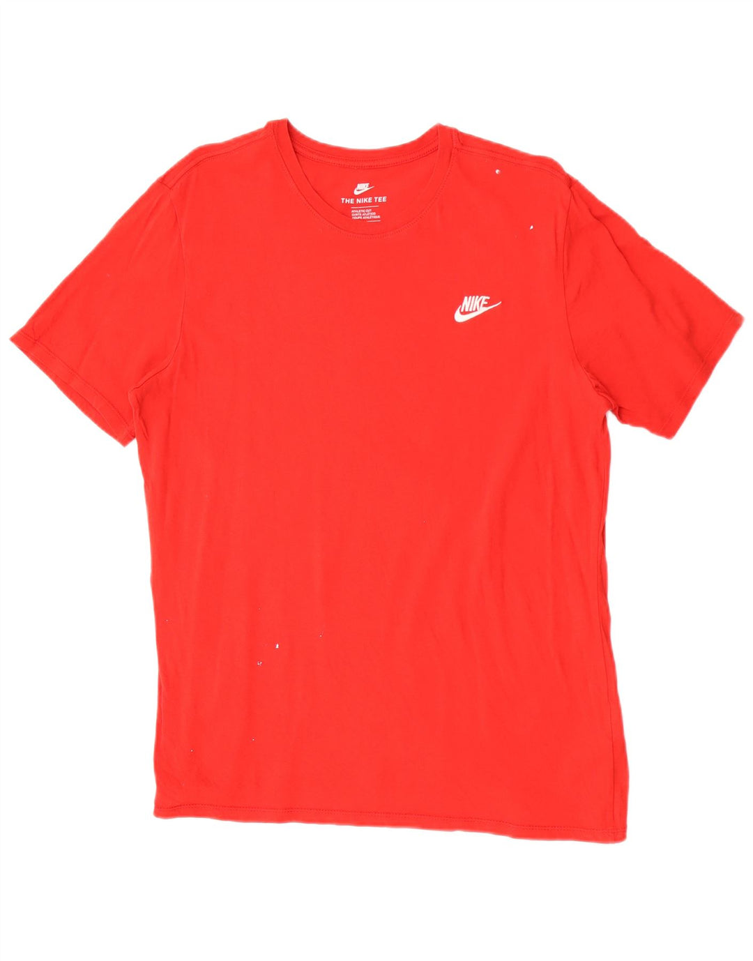 Tricou cu croi atletic Nike pentru bărbați Top mare bumbac roșu