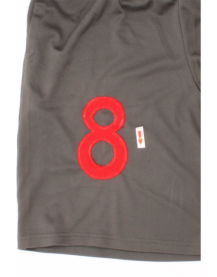 Pantaloni scurți sport grafic Nike pentru băieți 10-11 ani, gri mediu, poliester sport