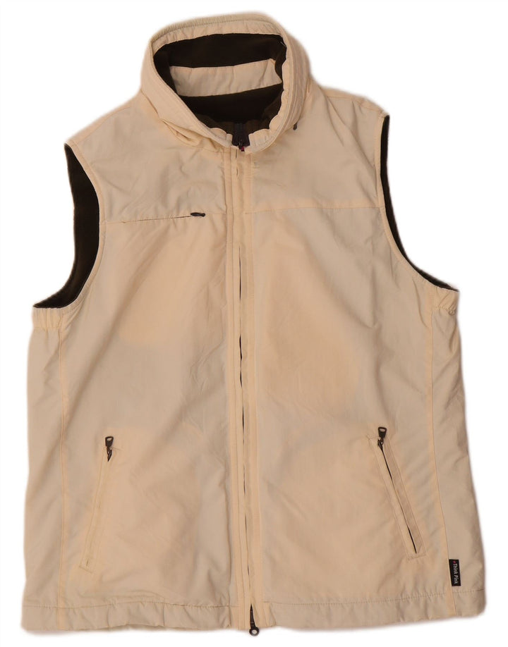 Gilet reversibil pentru femei Think Pink IT 40 Small Bej Poliamidă