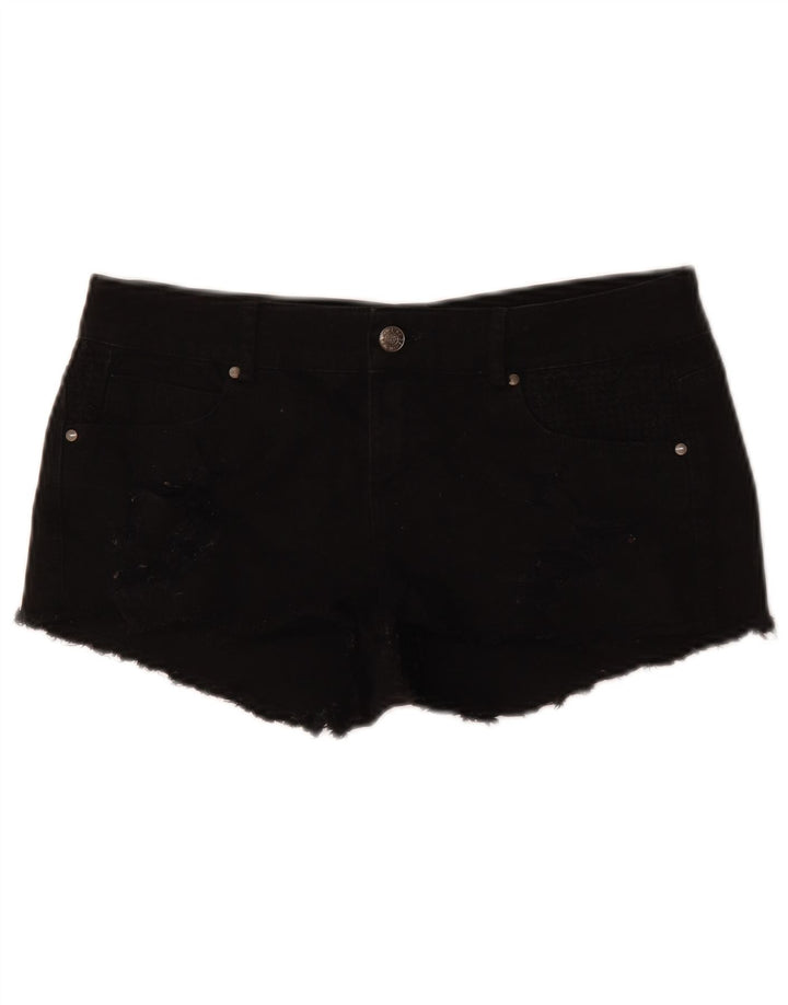 Pantaloni scurți din denim pentru femei Zara EU 38 Small W28 Negru