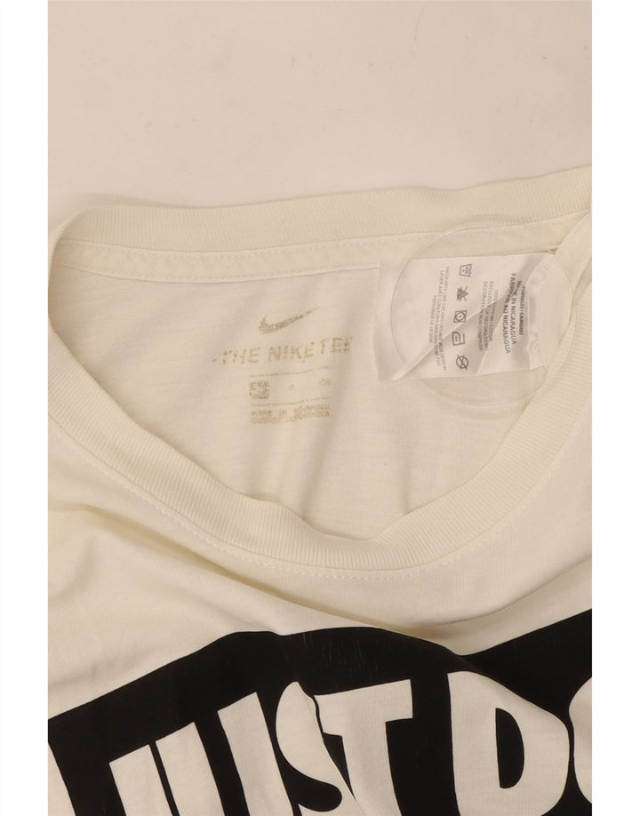 Tricou grafic Nike pentru bărbați Top mic, alb, bumbac