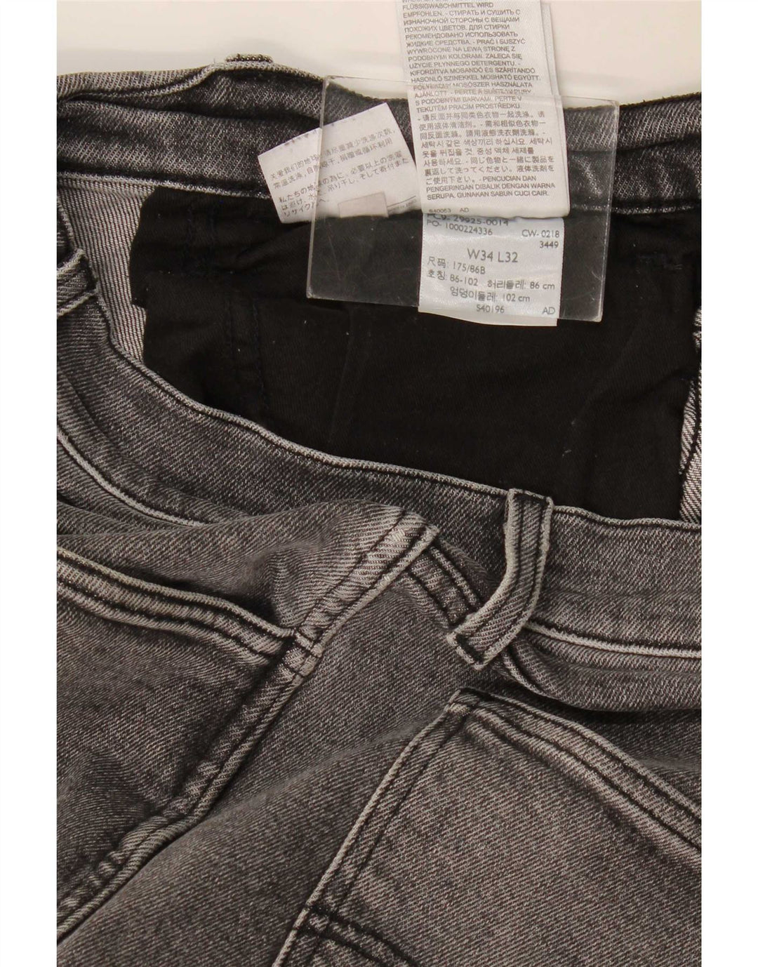 Blugi slim pentru bărbați Levi's W34 L32 bumbac gri